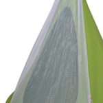 Anwendungsbeispiel für ein Moskitonetz an einem Cacoon Singel in grün